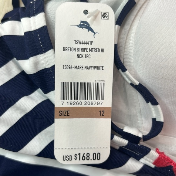 🆕Tommy Bahama - Breton Stripe High Neck - Picture 4 of 6
